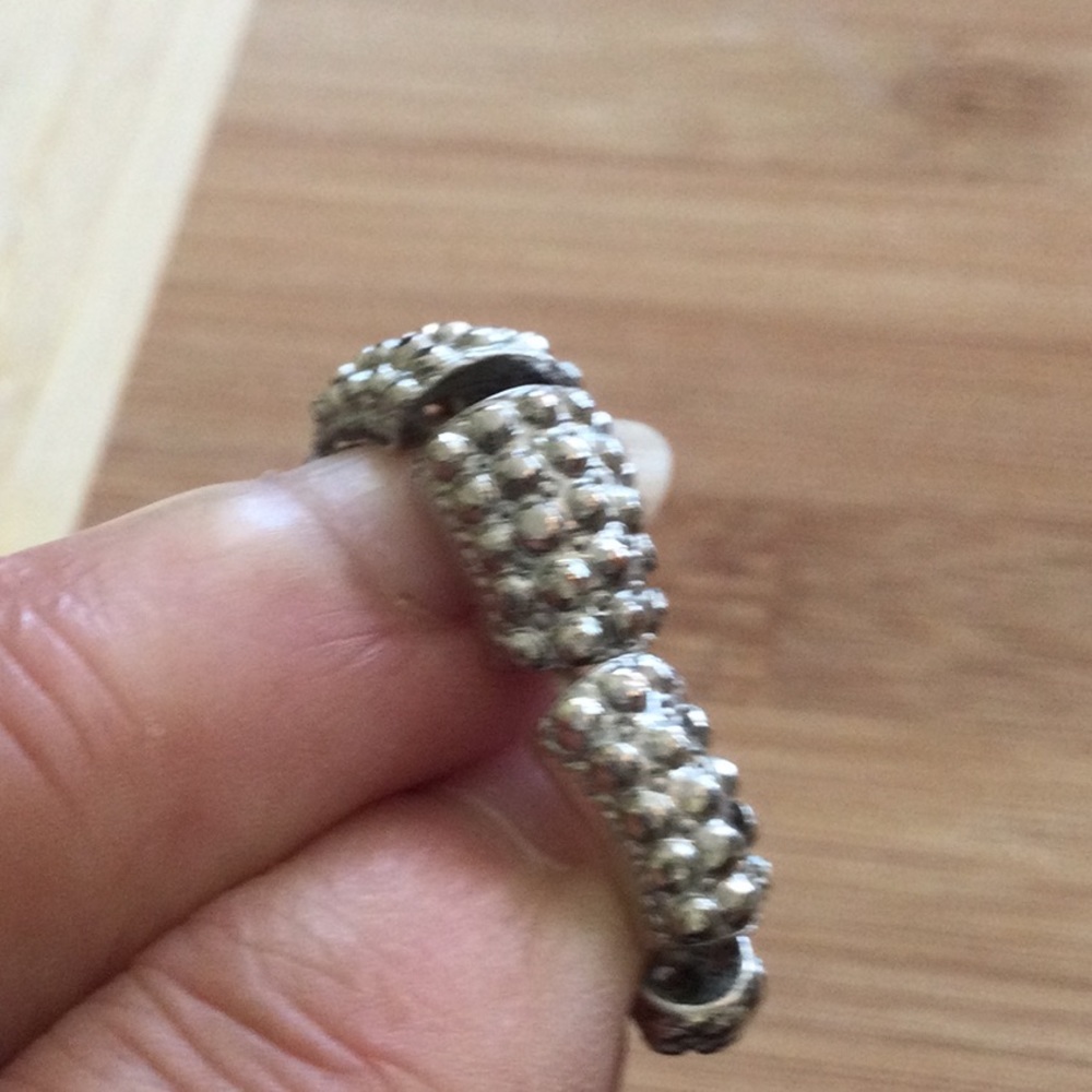 Silver & Rhinestone Snake Ring - Picture 5 of 5